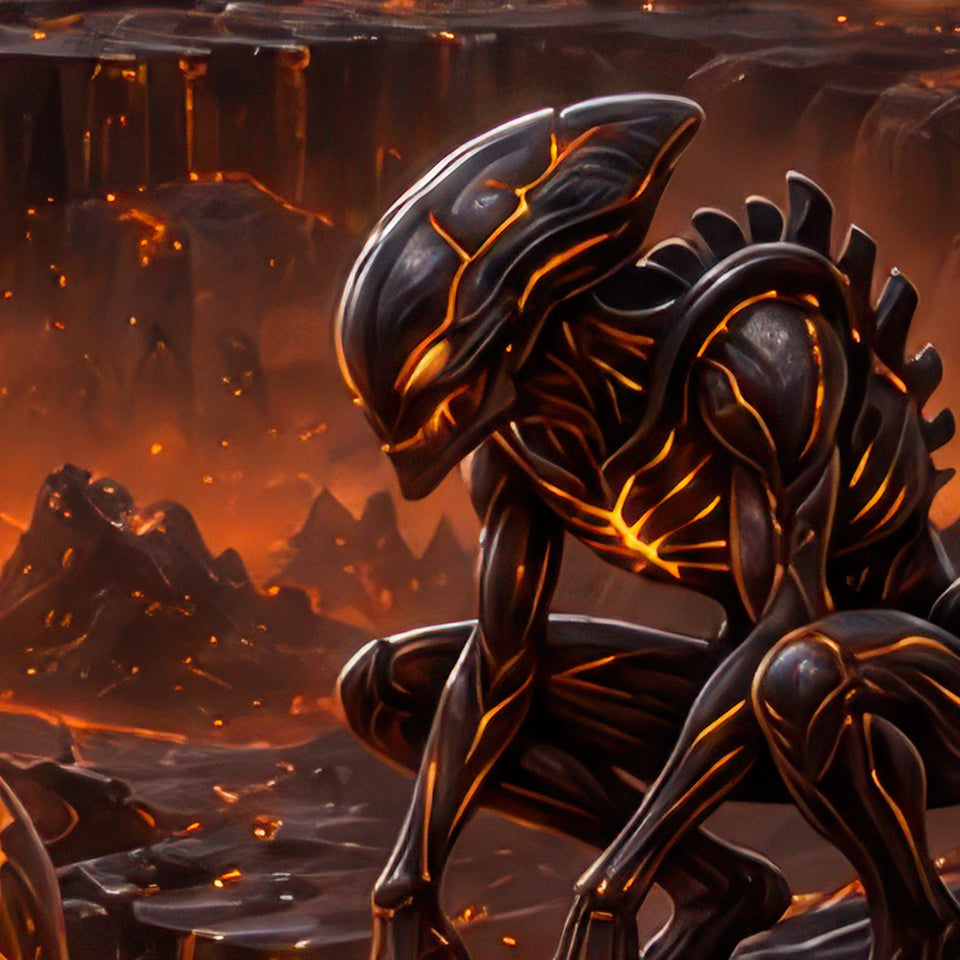 Ember Sentinel Basin, print zoom: full-resolution print detail