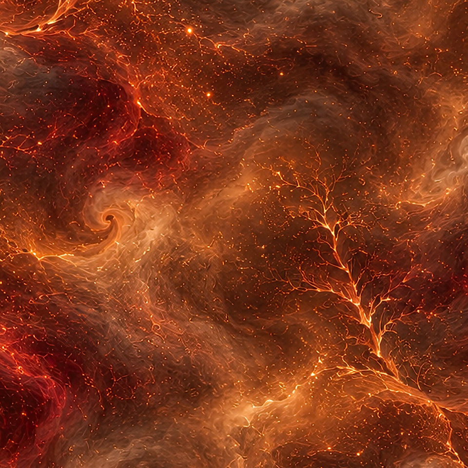 Fire Witch Terrain Leggings, print zoom: full-resolution print detail