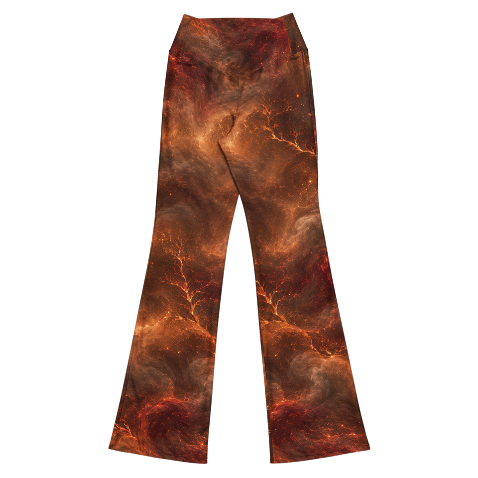 Fire Witch Terrain Flare Leggings, back