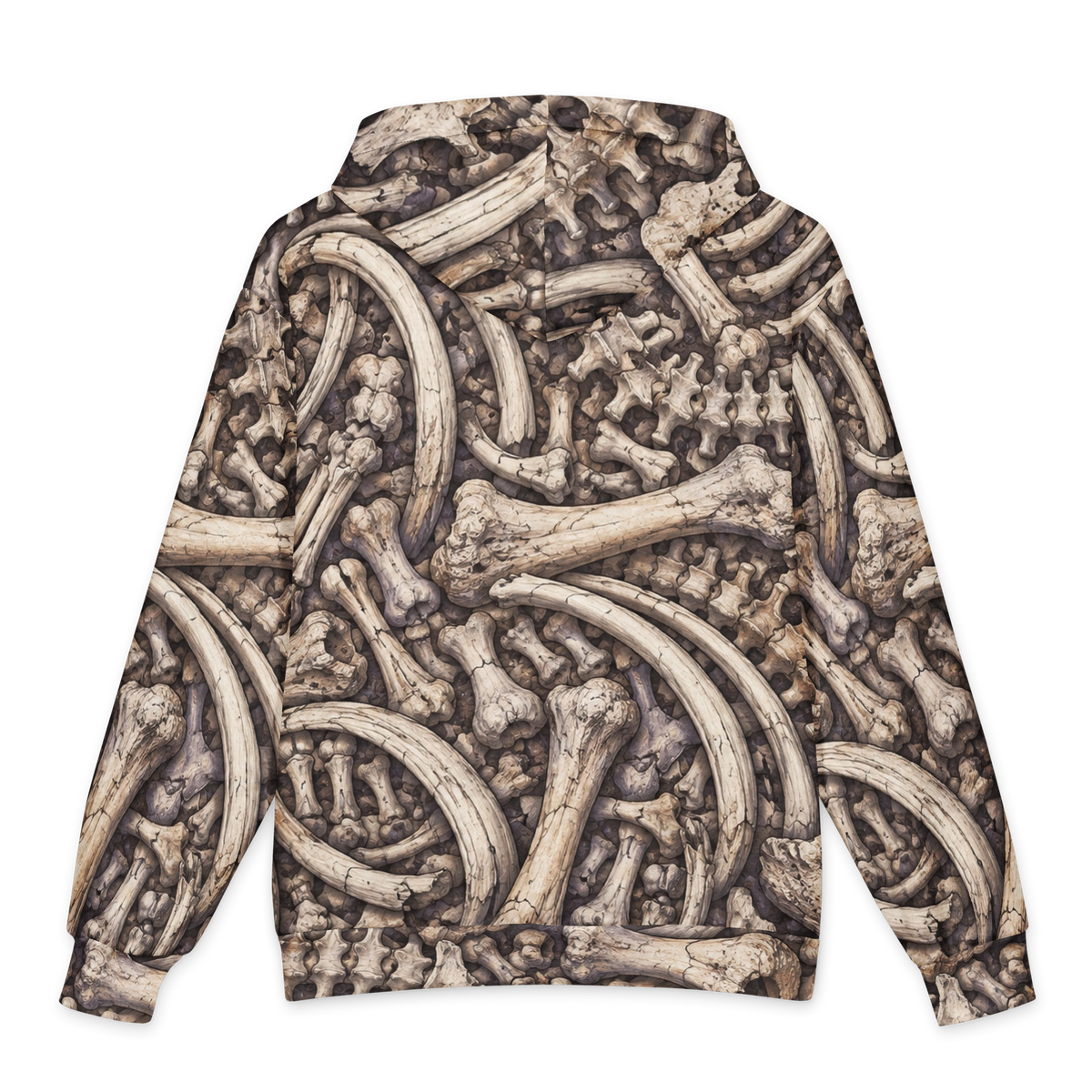 Fossil Signal all-over print oversized hoodie, back