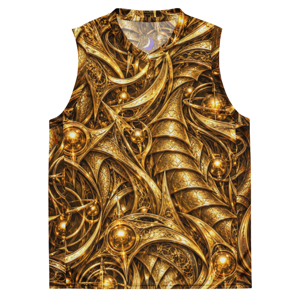 Gold Terrain Basketball Jersey, front