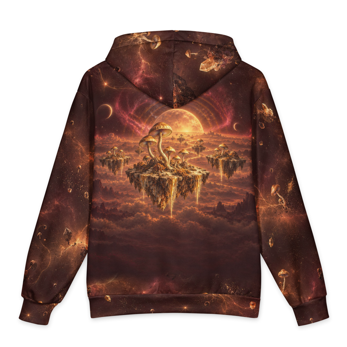 Golden Cap Mirage all-over print hoodie, back
