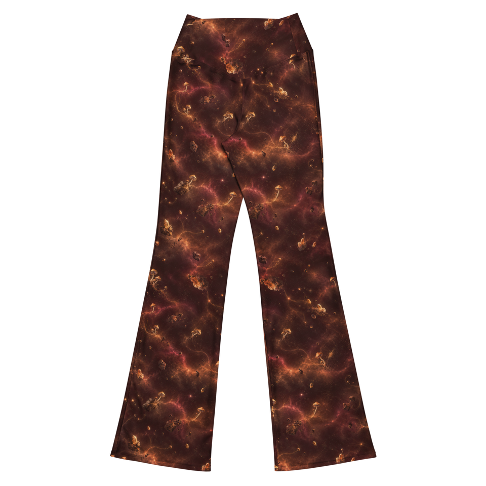 Golden Cap Mirage Terrain Flare Leggings back