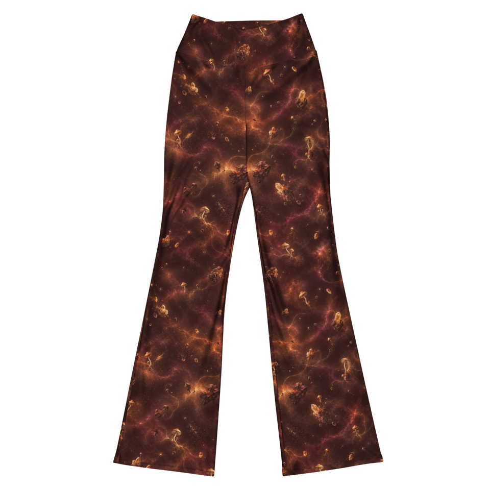 Golden Cap Mirage Terrain Flare Leggings front