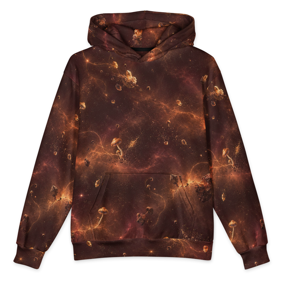 Golden Cap Mirage Terrain Hoodie all-over print oversized hoodie, front