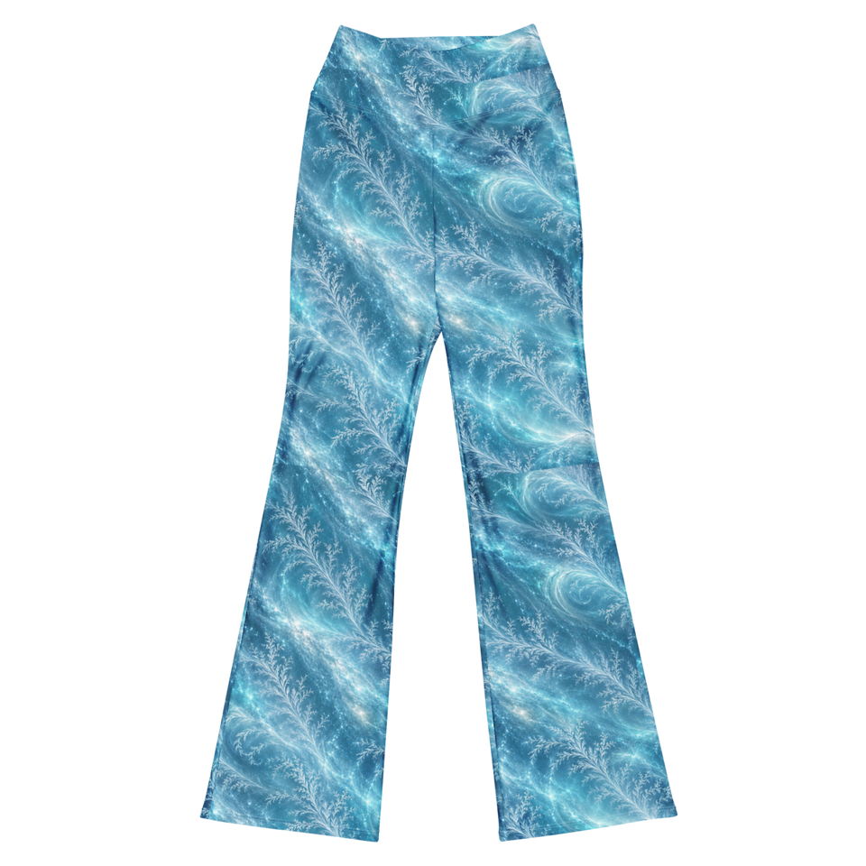 Ice Witch Terrain Flare Leggings, front