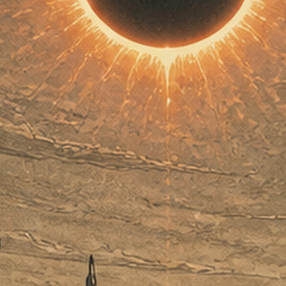 Khaki Eclipse Basin, print zoom: full-resolution print detail