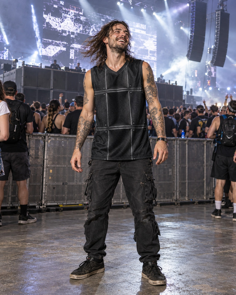 KS28 Bass Jersey, worn on model, front