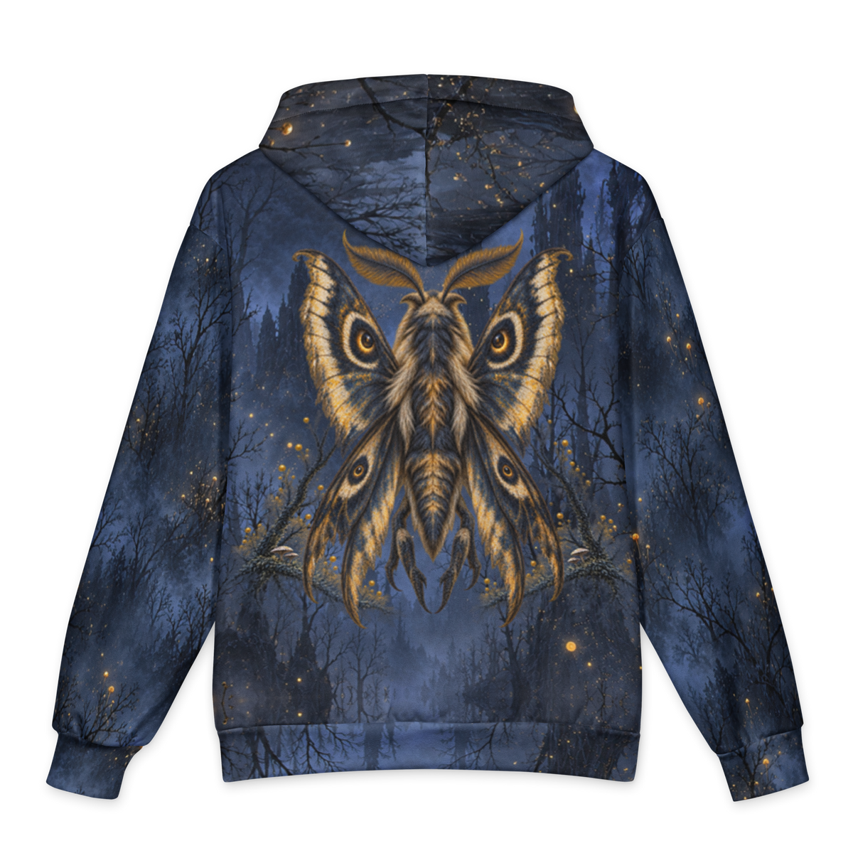 Lantern Moth Hoodie all-over print oversized hoodie, back