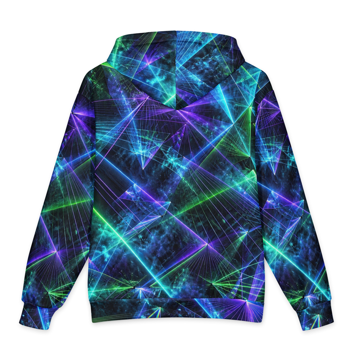Laser Rift Terrain Hoodie all-over print oversized hoodie, back