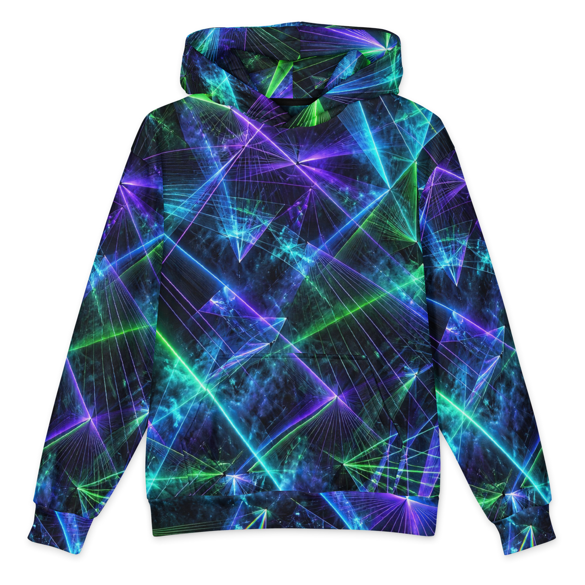 Laser Rift Terrain Hoodie all-over print oversized hoodie, front