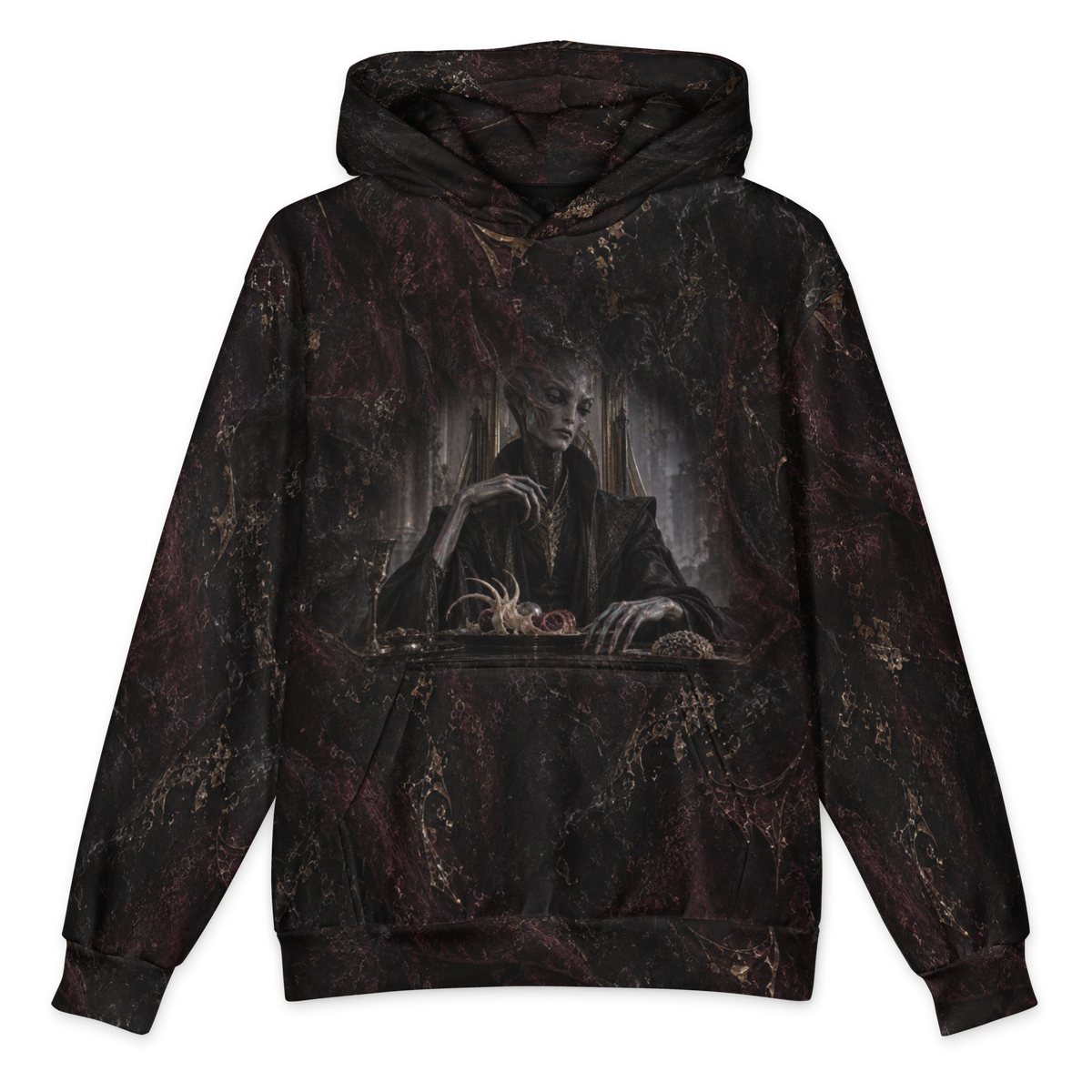Last Appetite Hoodie all-over print oversized hoodie, front
