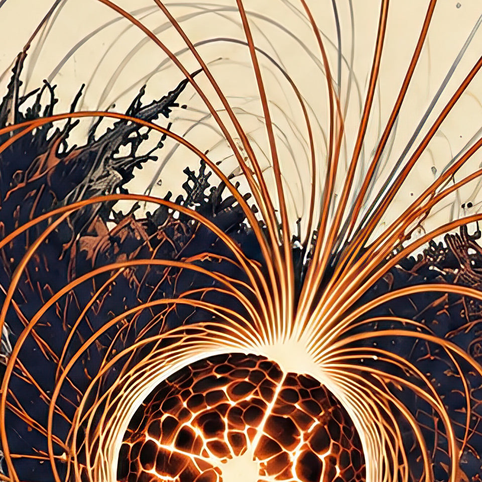 Magnetar Garden, print zoom: full-resolution print detail