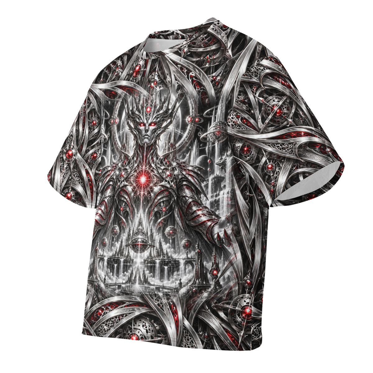 Maximus Alien Testosterone all-over print oversized tee, front