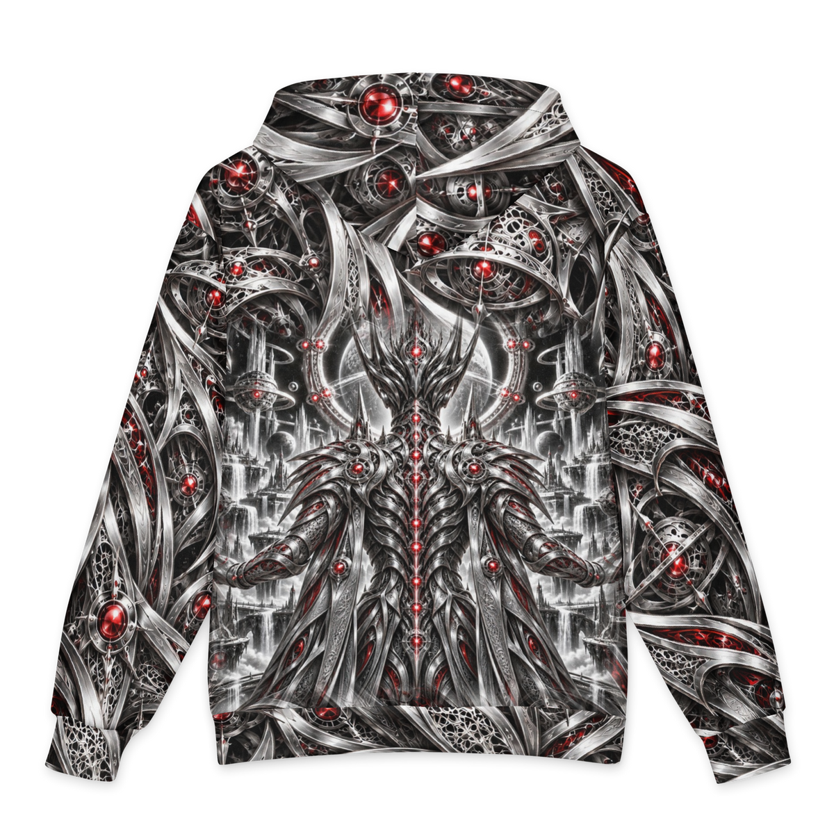 Maximus Alien Testosterone all-over print oversized hoodie, back