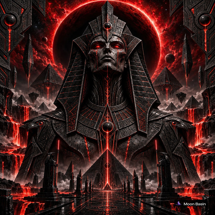 Crimson Pharaoh canvas
