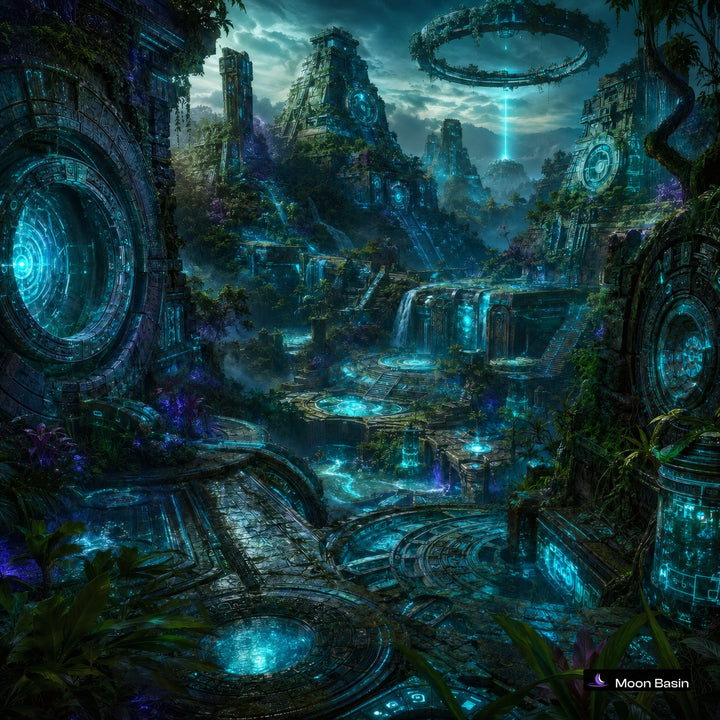Emerald Glyph Citadel canvas