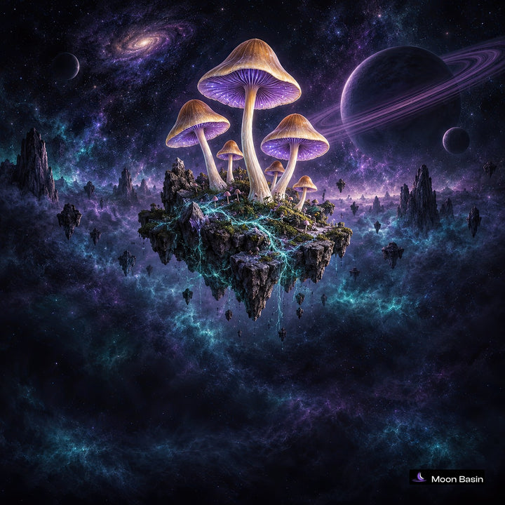 Violet Spore Temple canvas