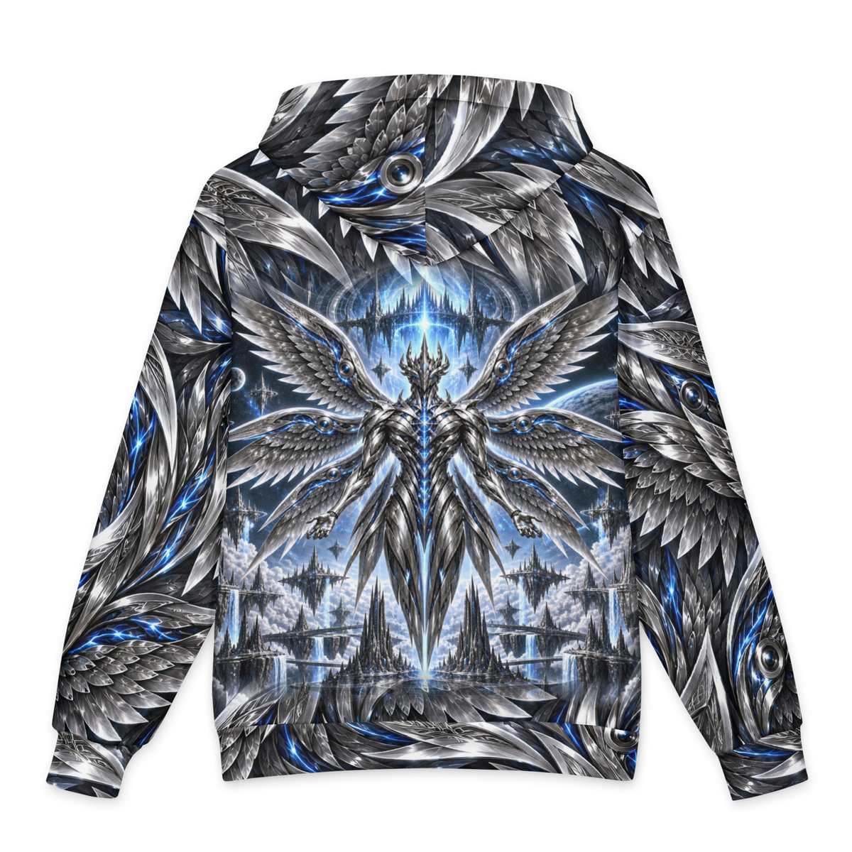 Mercury Seraph all-over print oversized hoodie, back