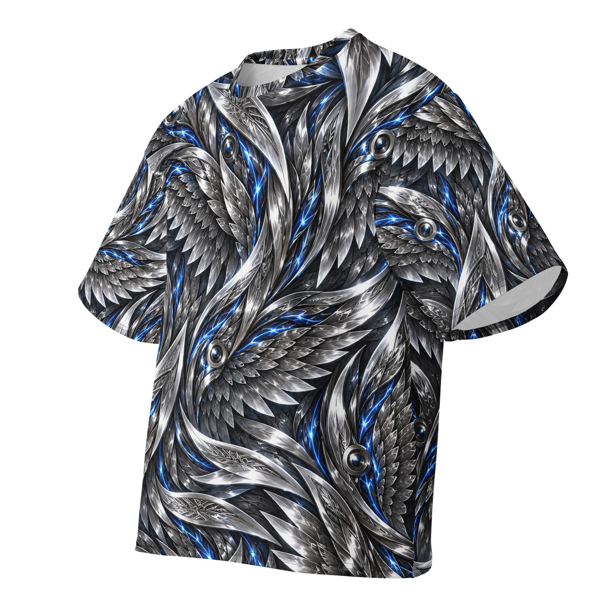 Mercury Seraph Terrain all-over print oversized tee, front