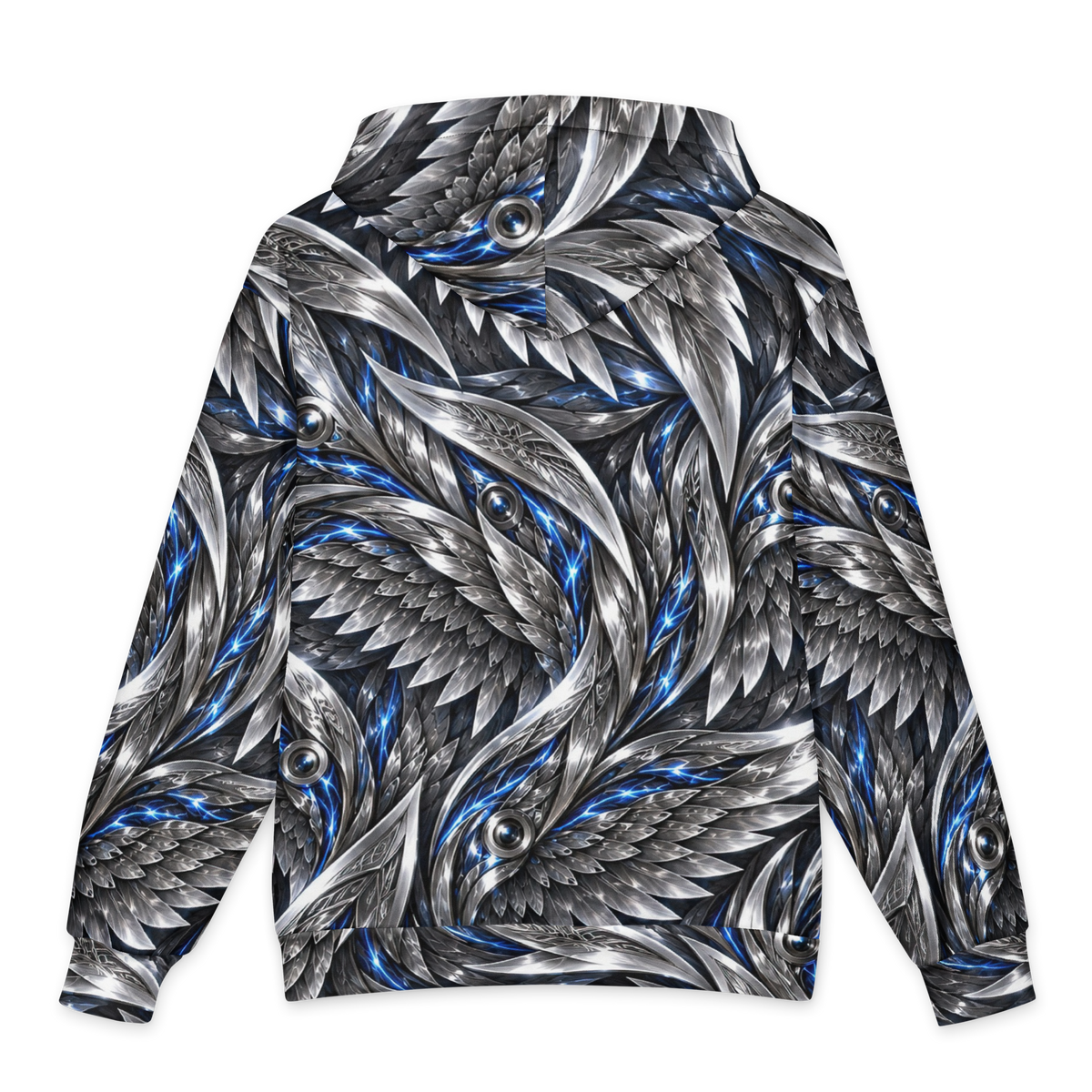 Mercury Seraph Terrain all-over print oversized hoodie, back