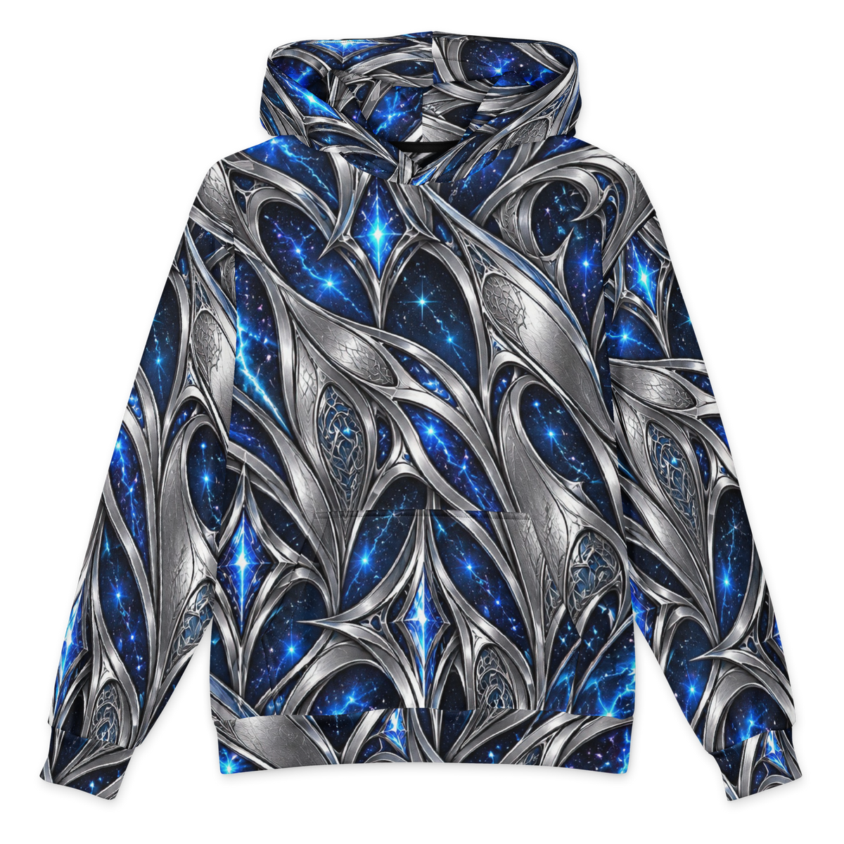 Nebula Huntress Terrain all-over print oversized hoodie, front