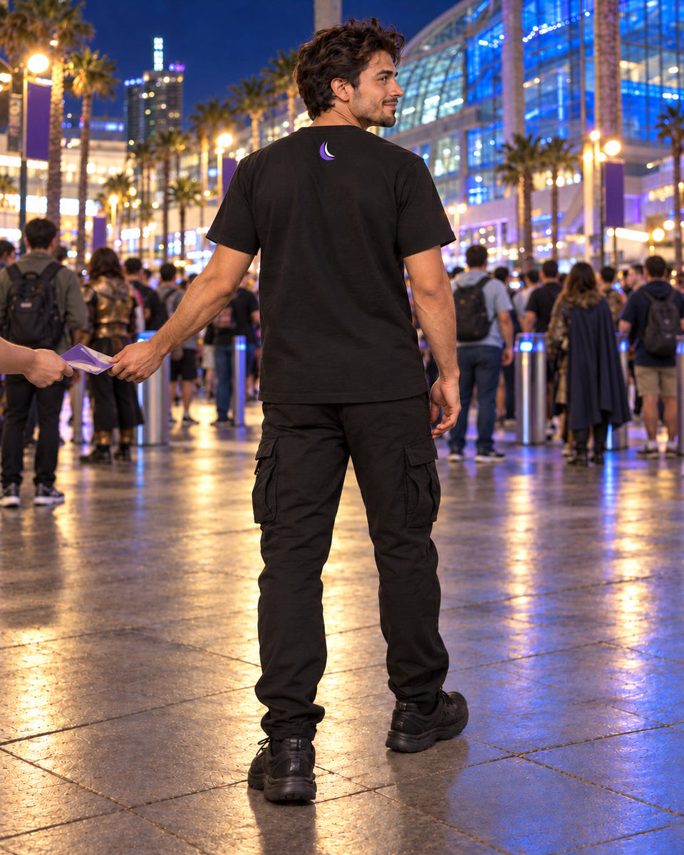 Crimson Pharaoh Graphic Tee, worn on model, back