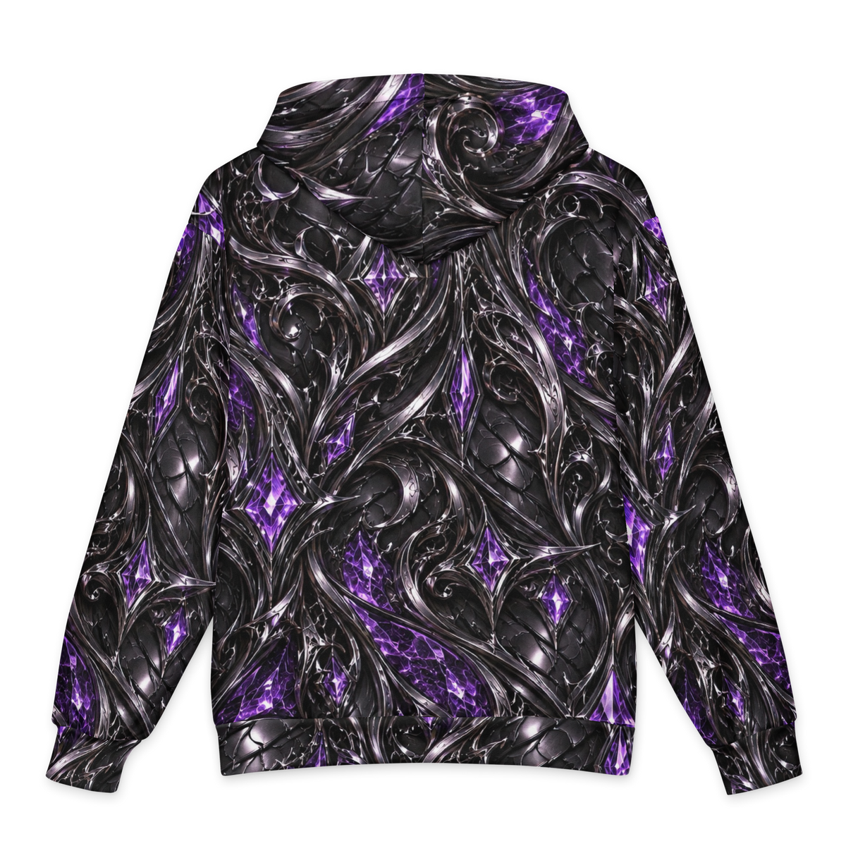 Obsidian Empress Terrain all-over print oversized hoodie, back