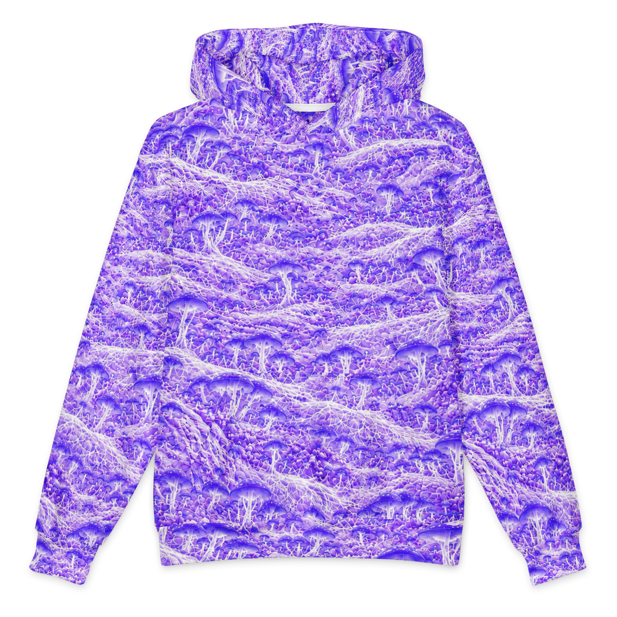 Orbital Mycelium Terrain Hoodie all-over print oversized hoodie, front