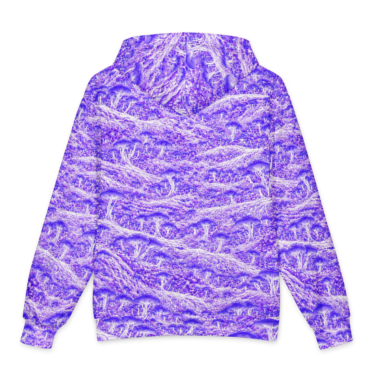 Orbital Mycelium Terrain Hoodie all-over print oversized hoodie, back