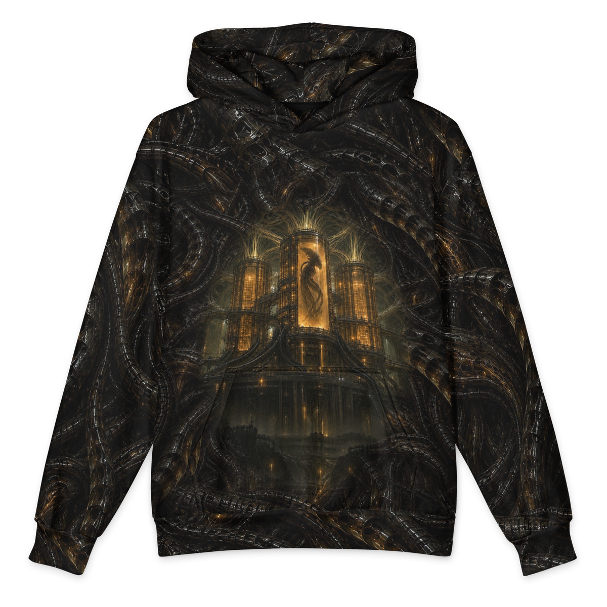 Organ Farm Hoodie all-over print oversized hoodie, front