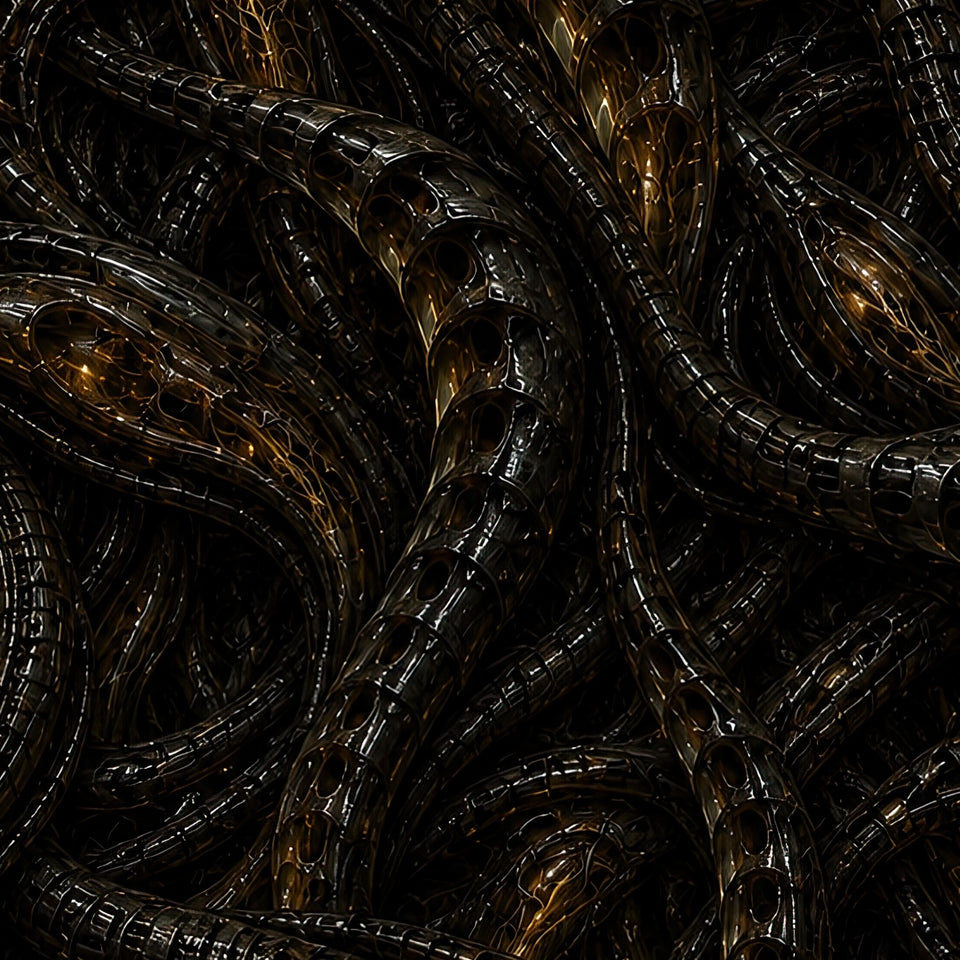 Organ Farm Terrain Leggings, print zoom: full-resolution print detail