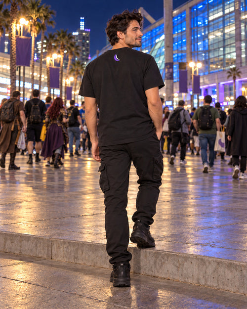 Maximus Alien Testosterone Graphic Tee, worn on model, back