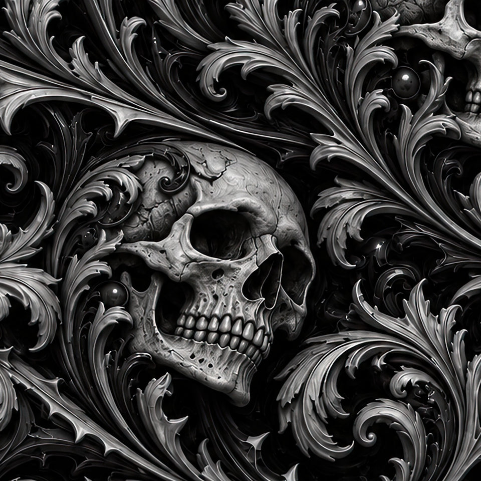 Ossuary Scroll Black Terrain Basketball Jersey, print zoom: full-resolution print detail
