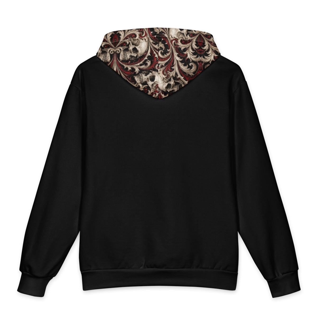 Ossuary Scroll Black Terrain Hoodie all-over print oversized hoodie, back