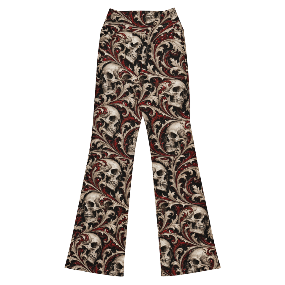 Ossuary Scroll Terrain Flare Leggings, back