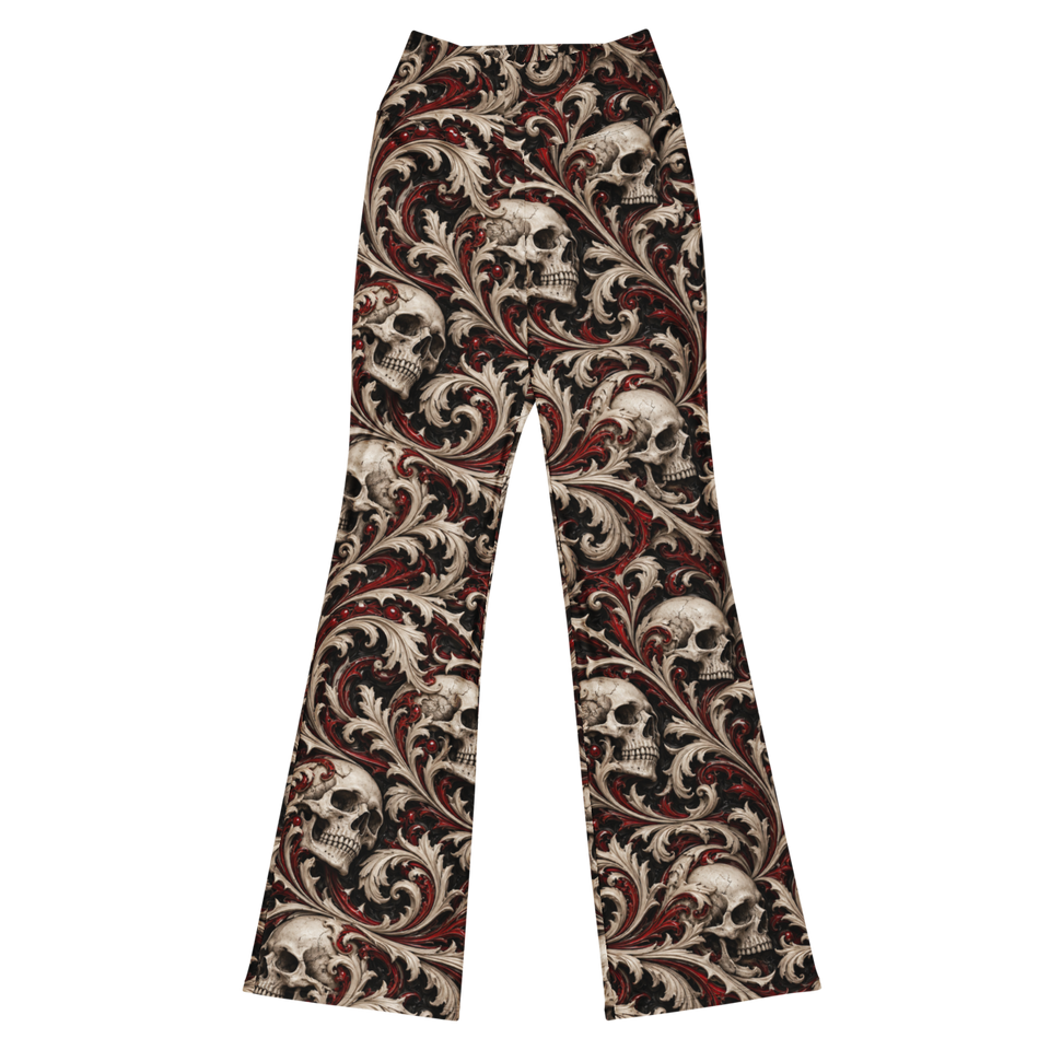 Ossuary Scroll Terrain Flare Leggings, front