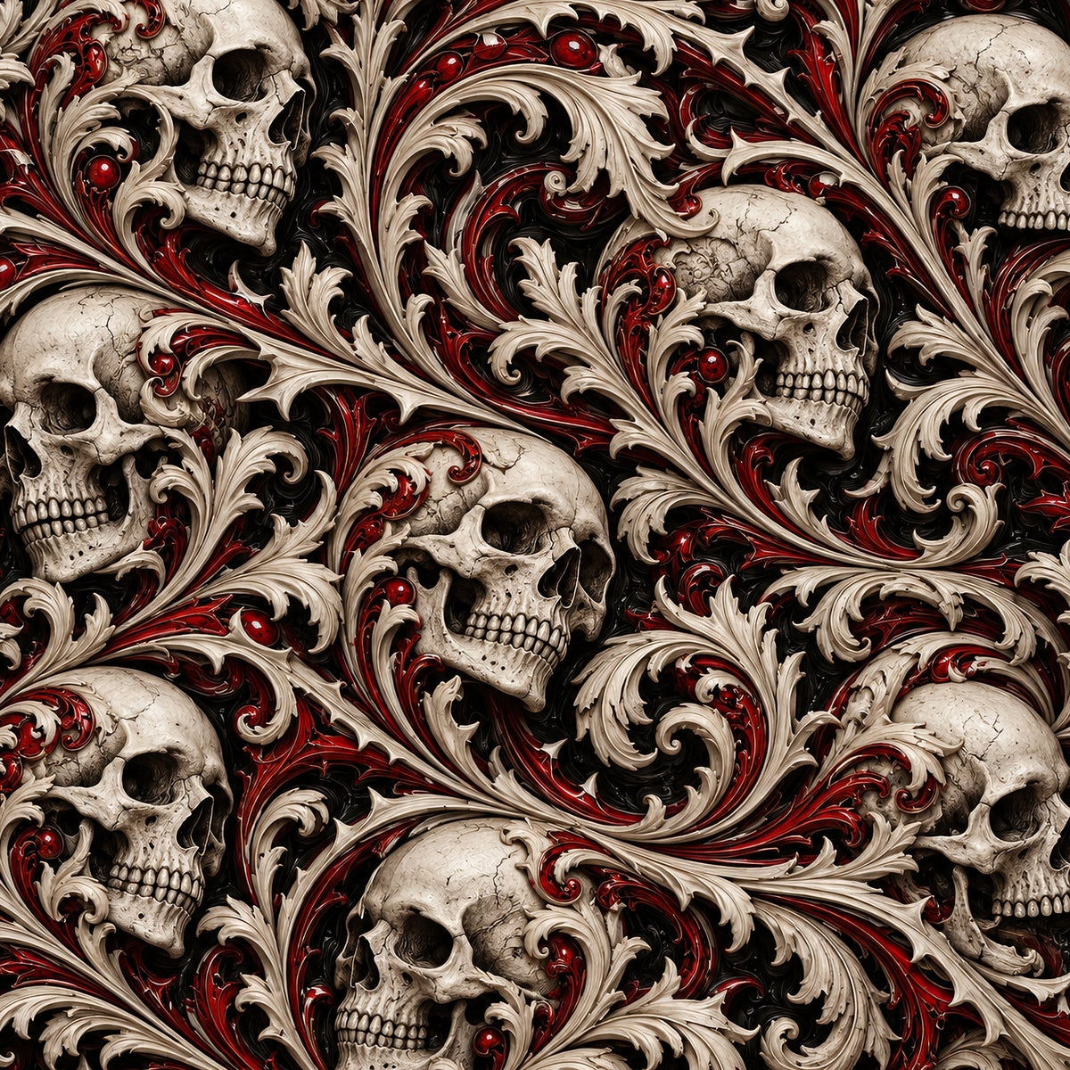 Ossuary Scroll Terrain Hoodie all-over print oversized hoodie, pocket print fabric close-up