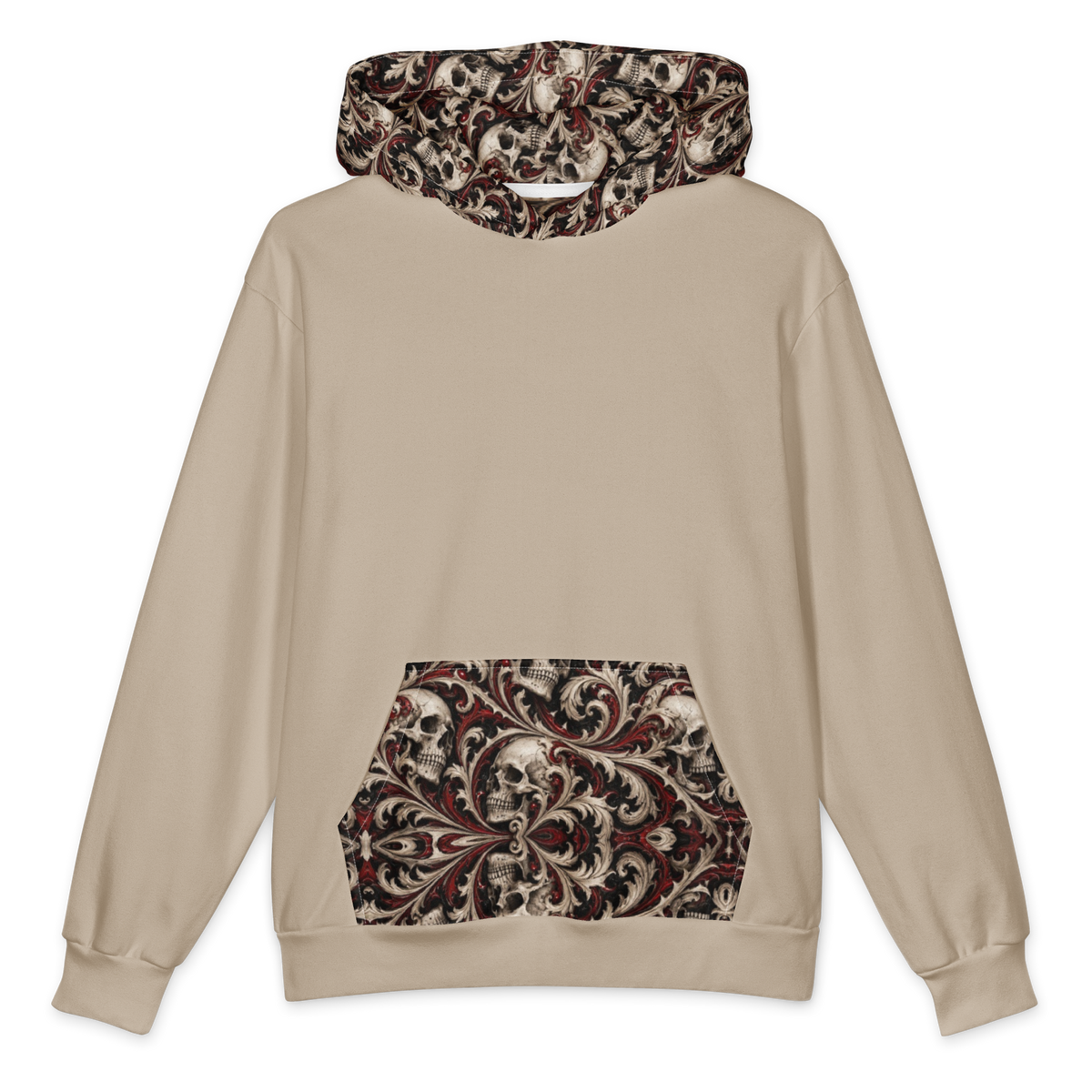 Ossuary Scroll Terrain Hoodie all-over print oversized hoodie, front