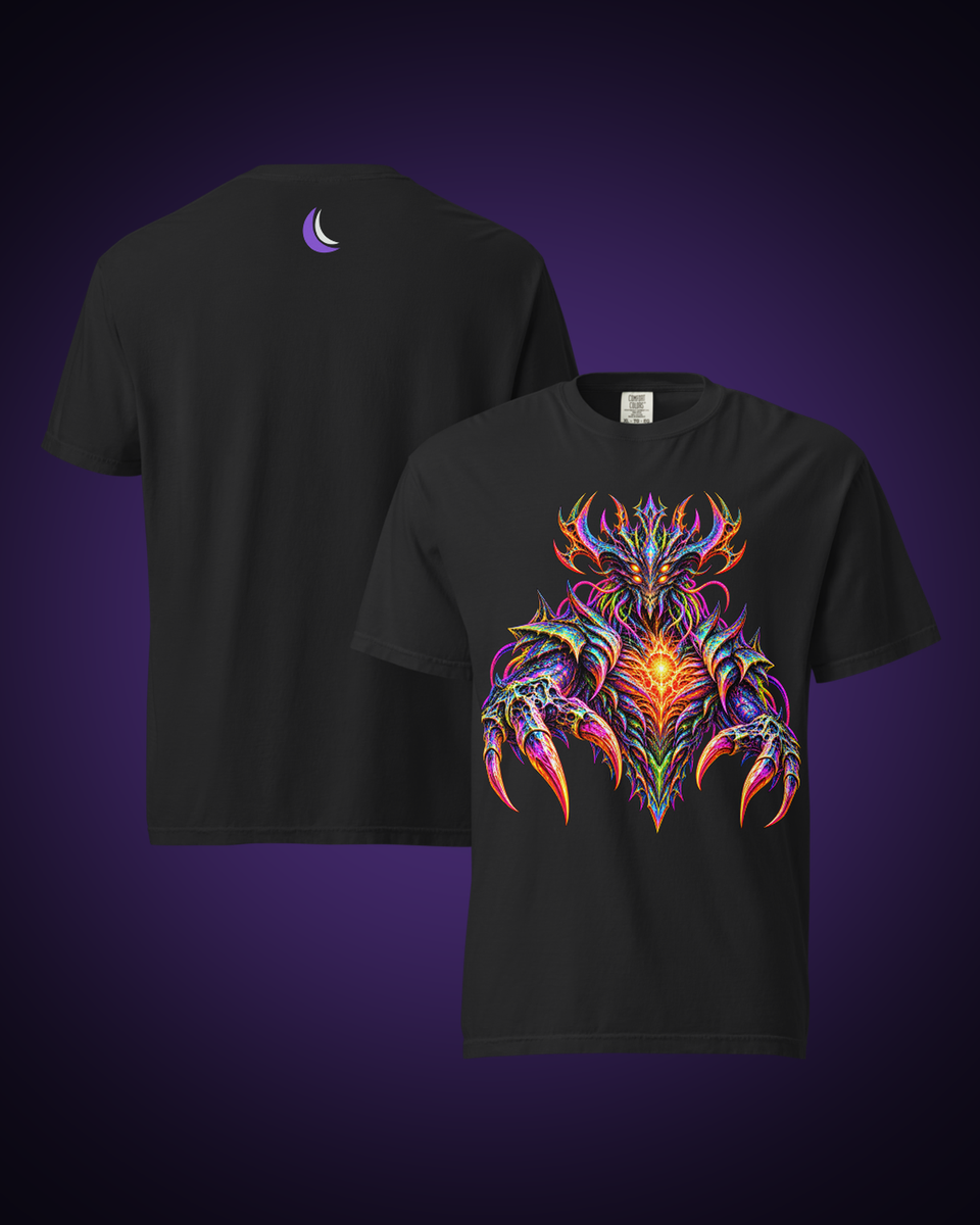 Prismatic Overlord Graphic Tee, front and reverse