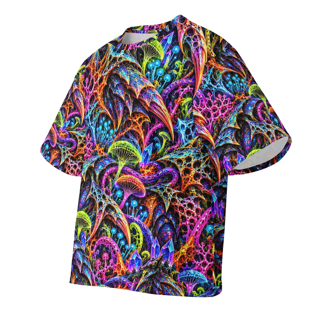 Prismatic Overlord Terrain all-over print oversized tee, front