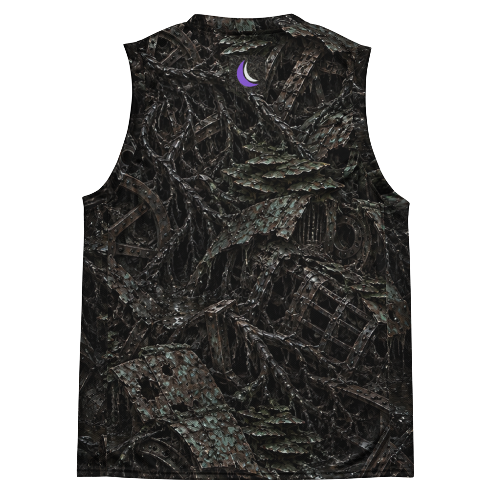 Rot and Iron Terrain Basketball Jersey, back