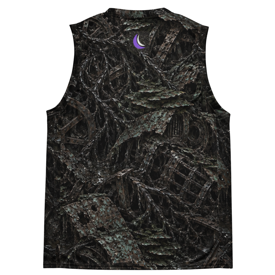 Rot and Iron Terrain Basketball Jersey, back