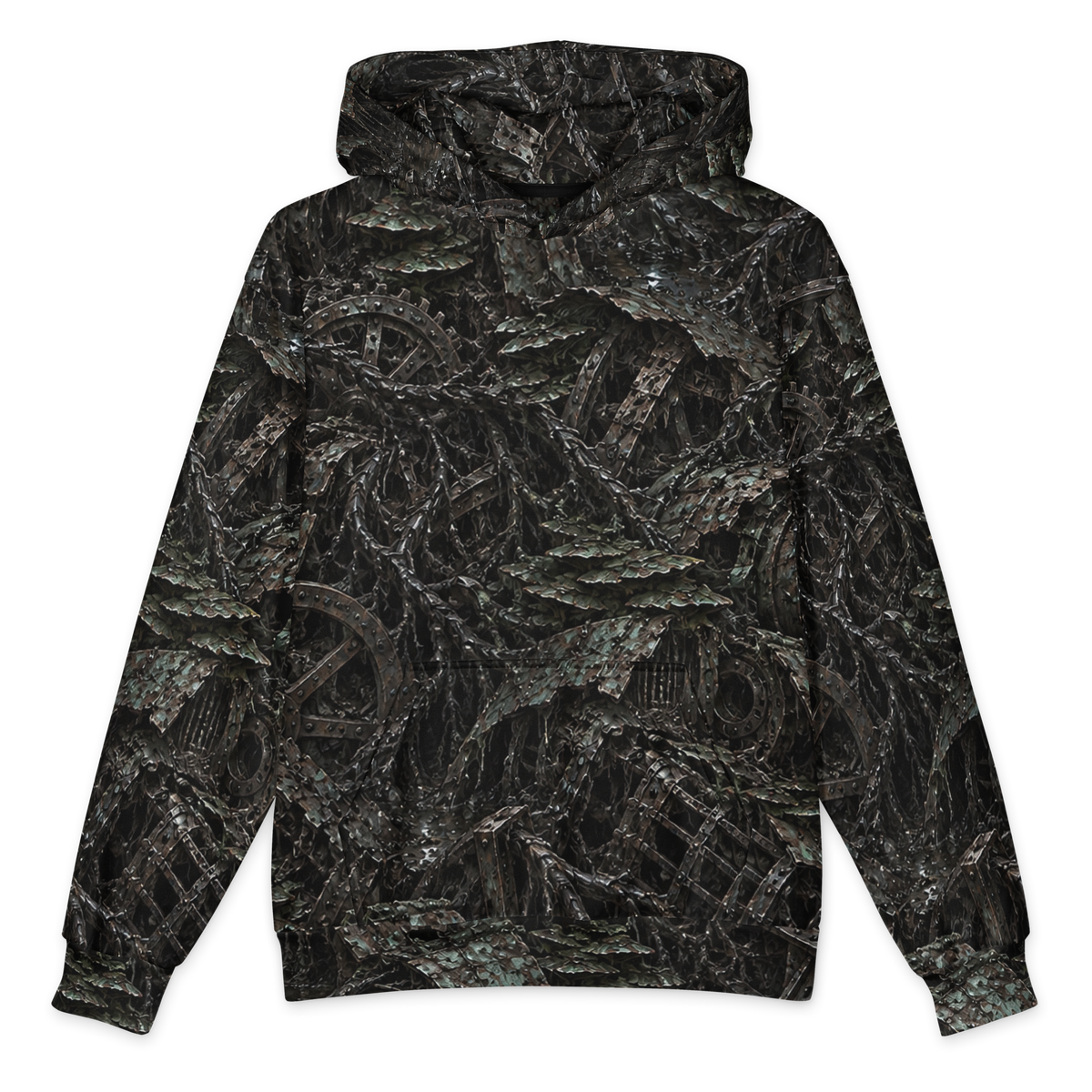 Rot and Iron Terrain Hoodie all-over print oversized hoodie, front