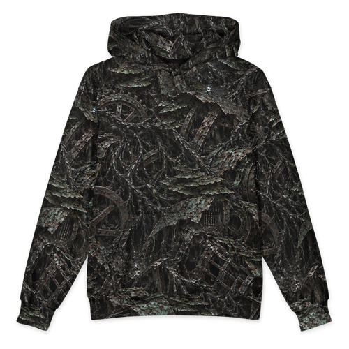 Rot and Iron Terrain Hoodie all-over print oversized hoodie, front