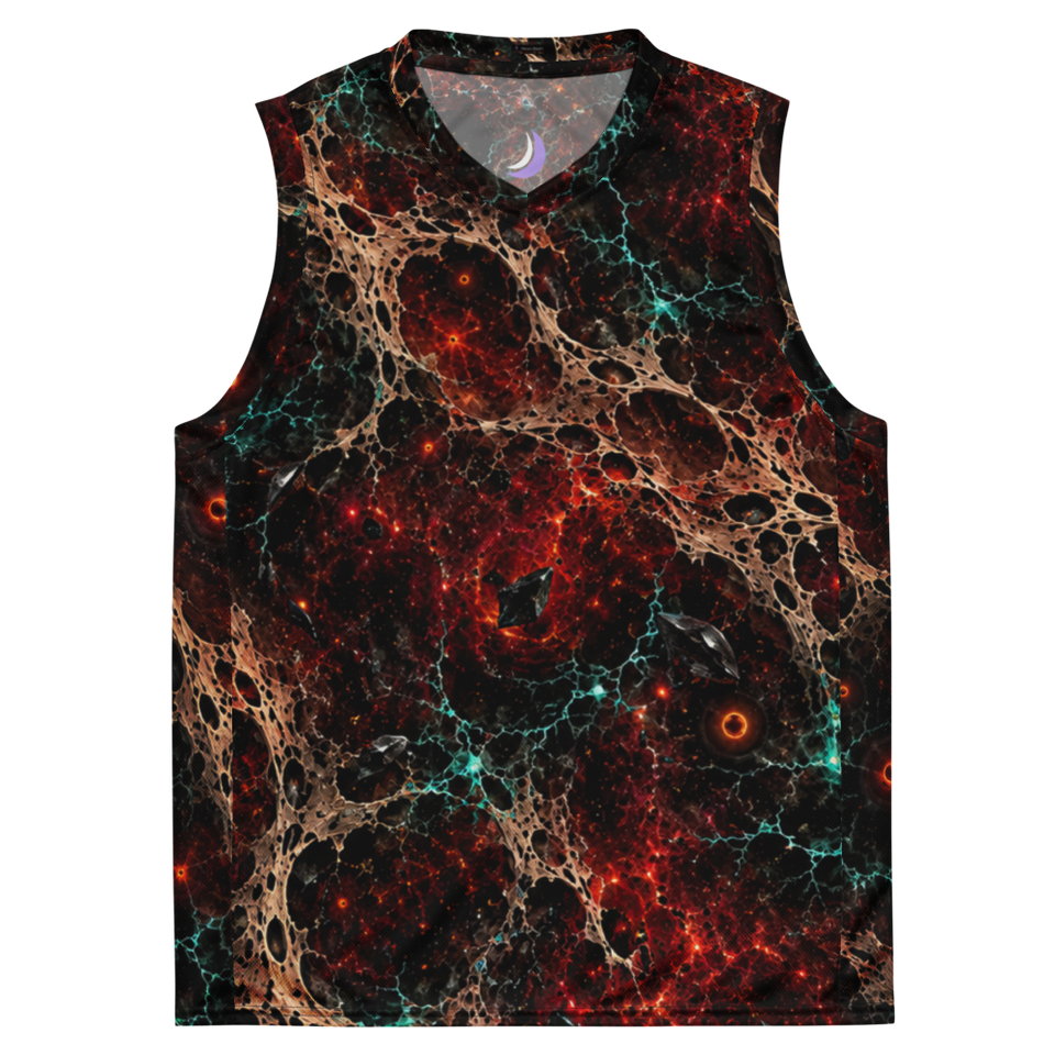Solar Bone Orchard Terrain Basketball Jersey, front