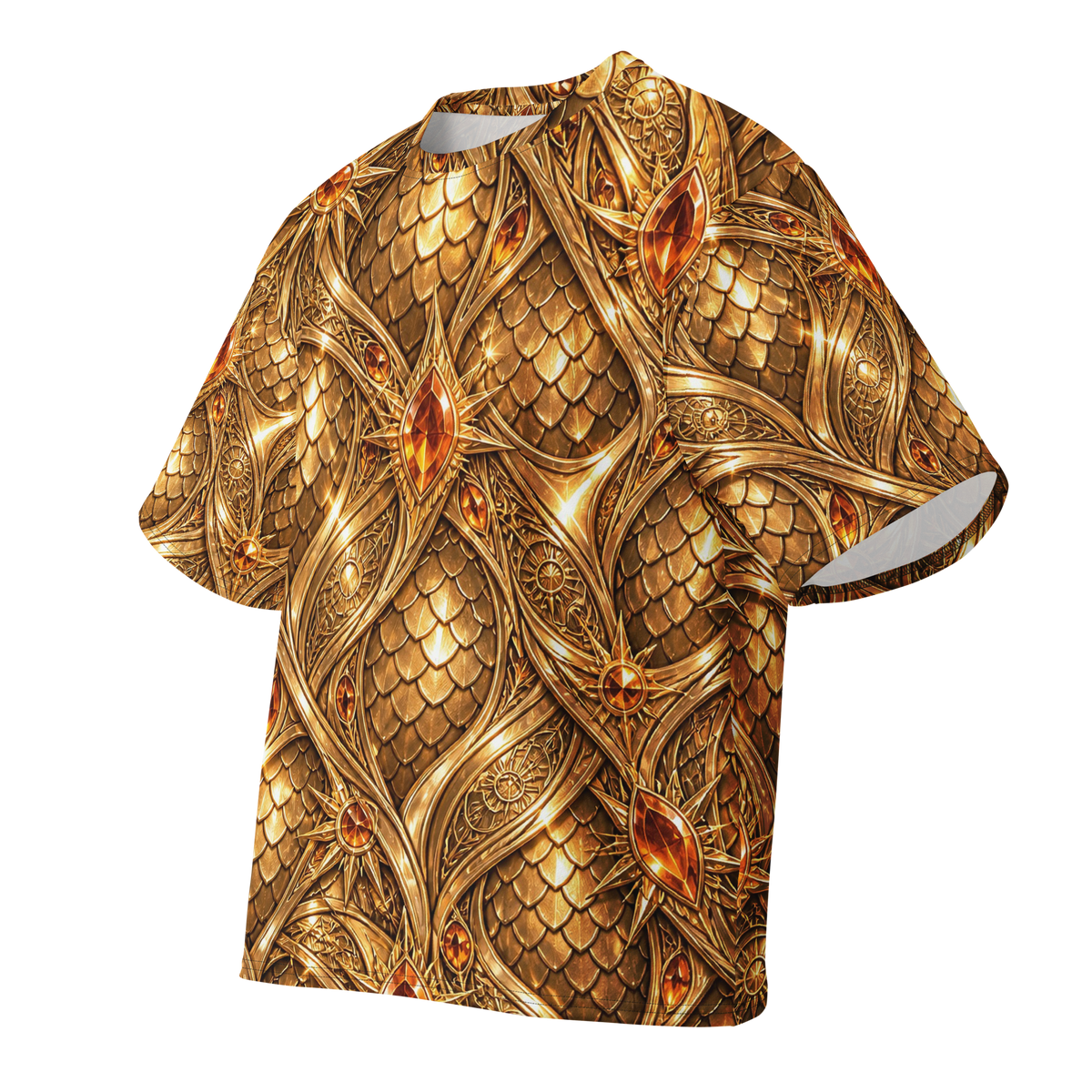 Solar Siren Terrain all-over print oversized tee, front