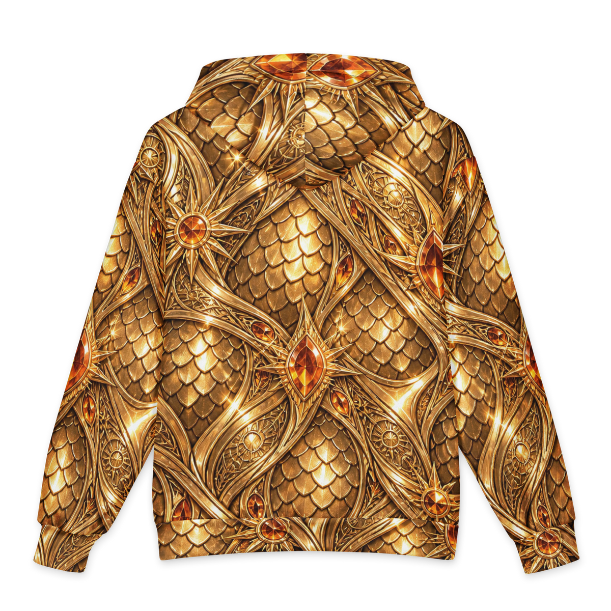 Solar Siren Terrain all-over print oversized hoodie, back
