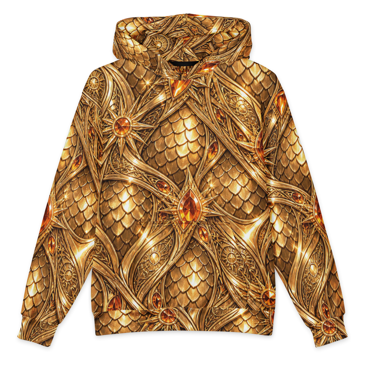 Solar Siren Terrain all-over print oversized hoodie, front