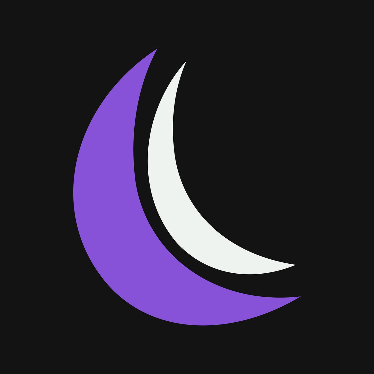 Solid Black Basketball Jersey, close-up of the purple crescent label